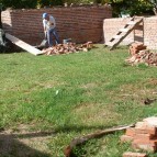 Fuerte Barragán: supuesta restauración de muro